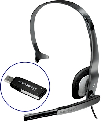 Headset Plantronics Audio 610 Single-Ear, P2/USB, OEM 