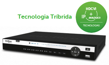 DVR trbrido Intelbras HDCVI3116 16 cmeras IP Dig. An