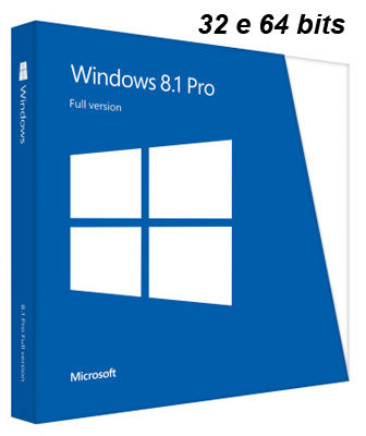 Windows 8.1 Professional Full 32 e 64 bits em Portugus
