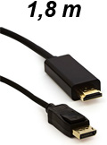 Cabo adaptador de Display Port p/ HDMI Roxline c/ 1,8m