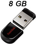 Pendrive 8GB, SanDisk Cruzer Fit SDCZ33-008G-B35 USB32