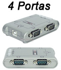 Conversor USB p/ 4 portas seriais RS232 FlexPort F5141e
