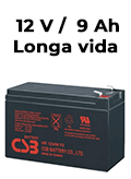 Bateria CSB HR 1234W-F2 12VDC 9Ah 34W longa vida 5 anos9