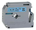 Fita p/ rotulador, Brother M-521 preto sobre azul 9 mm#100