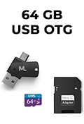 Carto memria SD UHS Pendrive OTG 64GB 10/80MBps#98