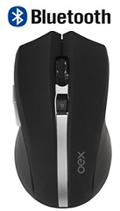 Mouse sem fio Bluetooth OEX MS500 5 botes 1600dpi 12 m