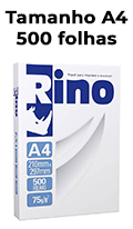 Papel p/ Impresso Rino A4 210x297mm 75g/m2 500 folhas2