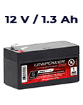 Bateria chumbo-acido Unipower UP1213 12V, 1.3Ah F187#10